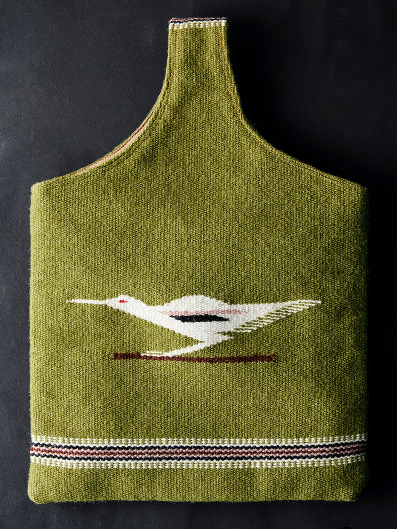 vintage handwoven green chimayo bag - Model