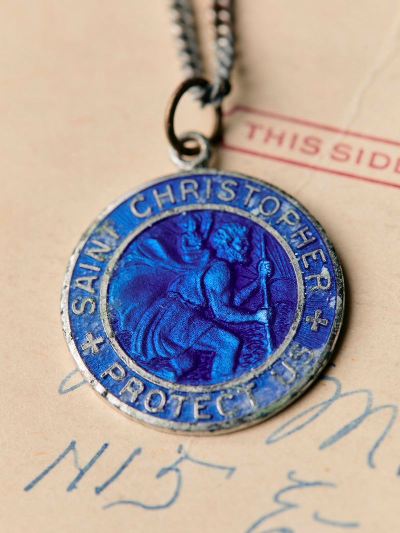 vintage "st. christopher" medal pendant - Model
