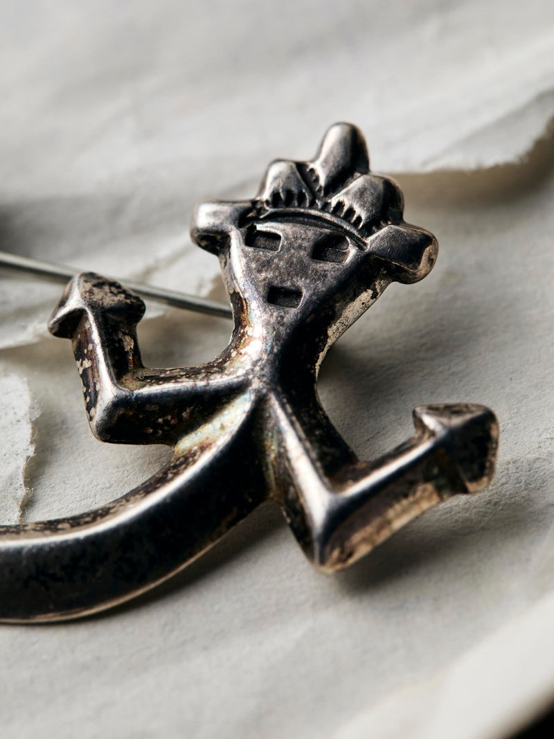 vintage navajo rainbow man pin - Model