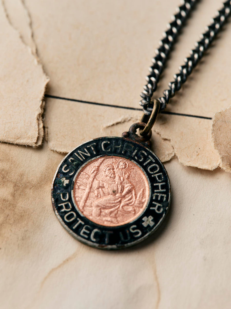 vintage "st. christopher" medal pendant - Model