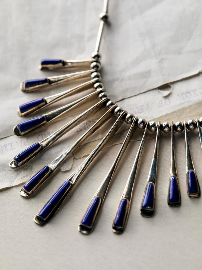 vintage mid century sterling necklace - Model