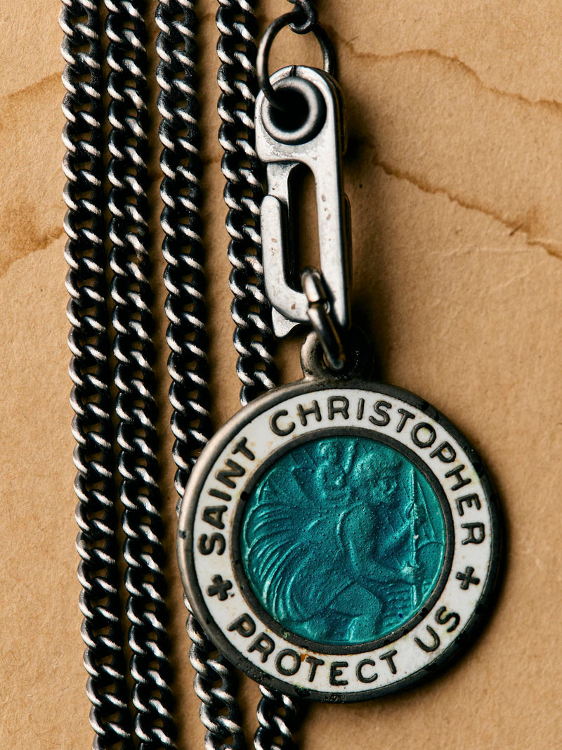 vintage "st. christopher" medal pendant - Model