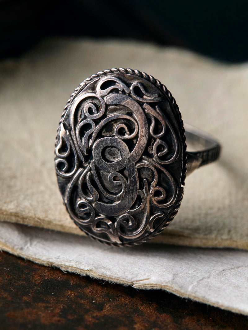 vintage wwii trench art ring - Model