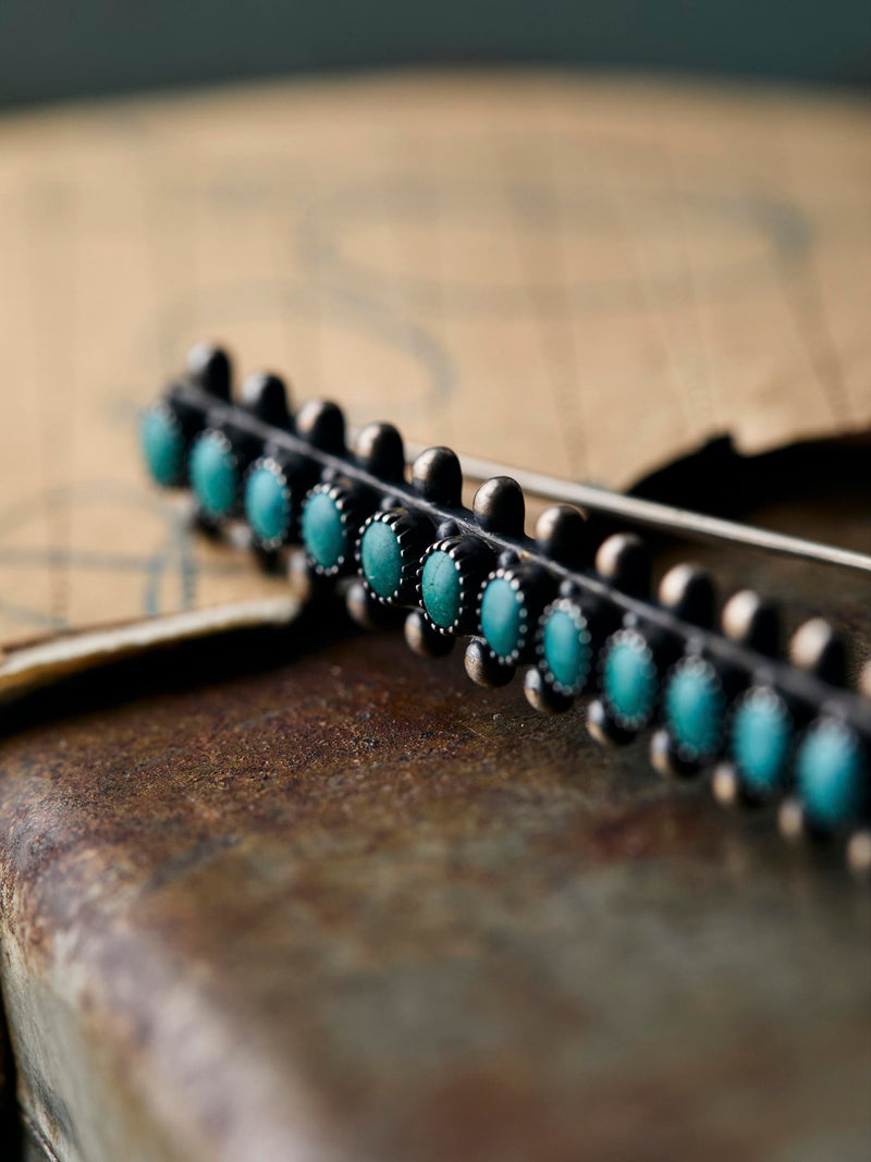 vintage zuni snake eye pin - Model