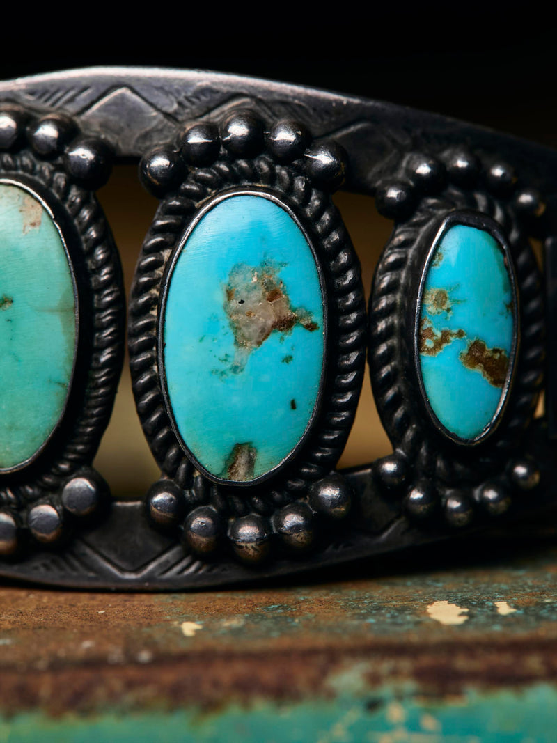 vintage navajo sterling cuff - Model