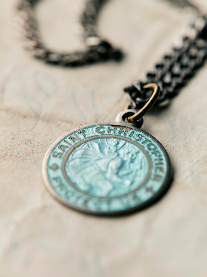 vintage "st. christopher" medal pendant - Model
