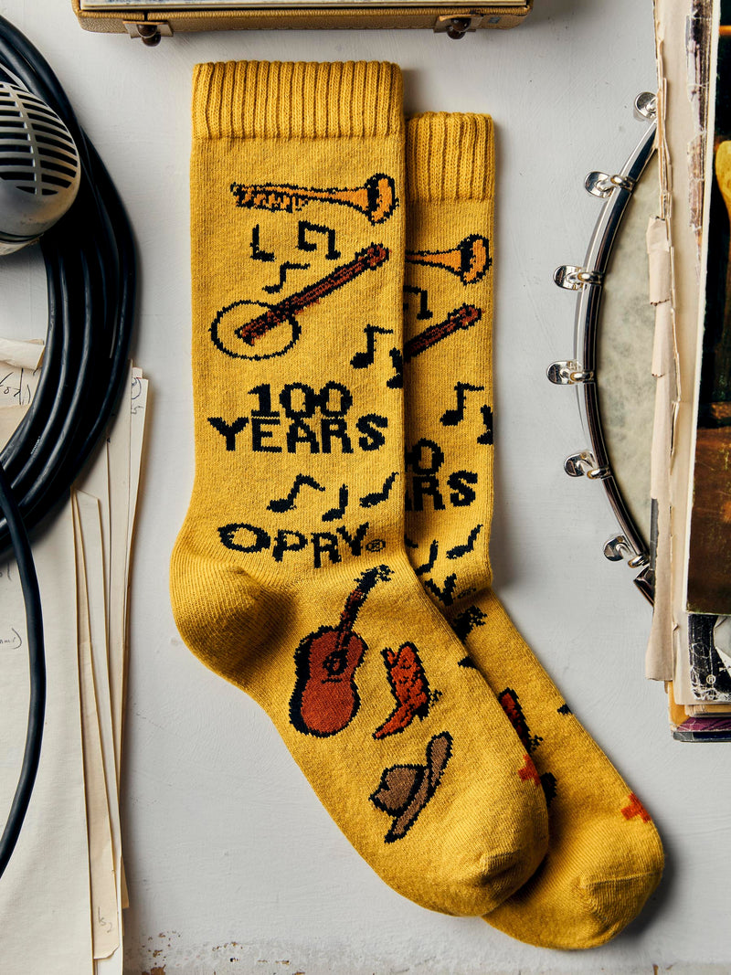the i+w x opry "100 years" sock