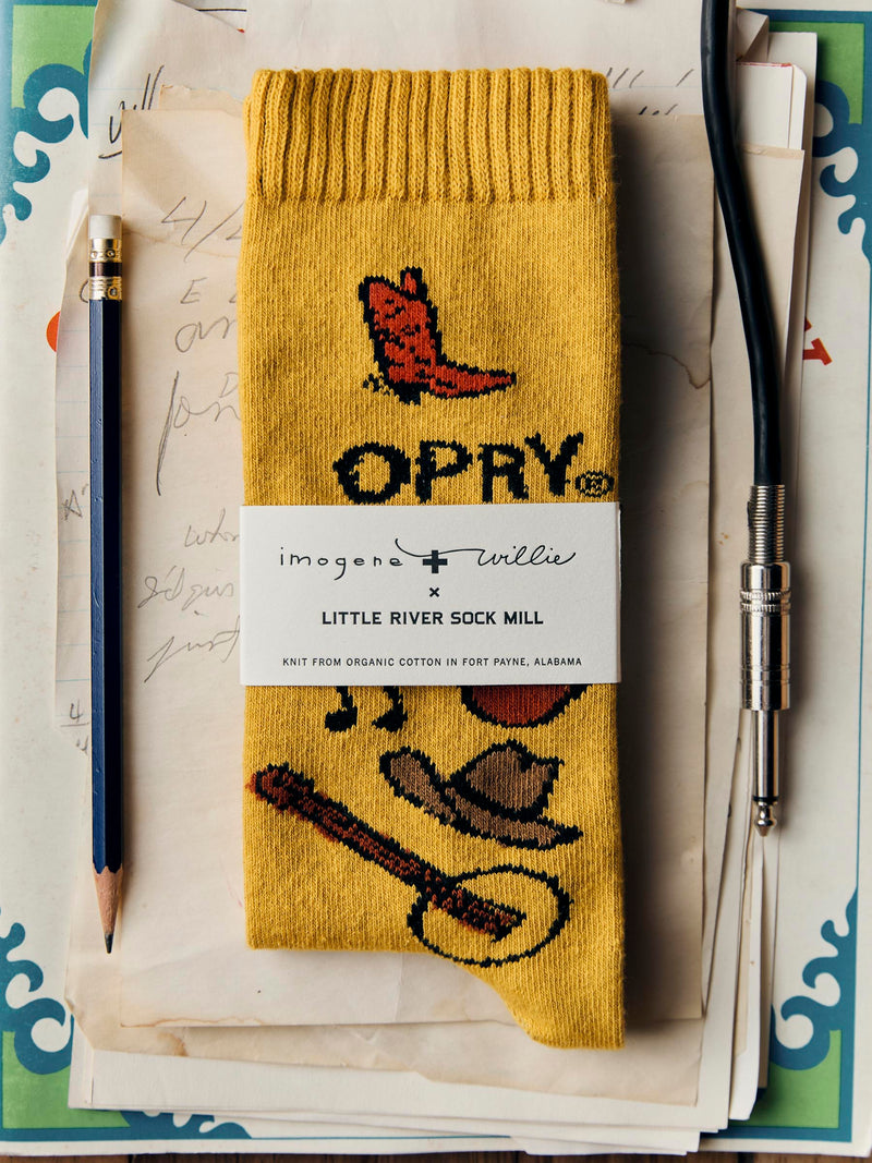 the i+w x opry "100 years" sock - Model