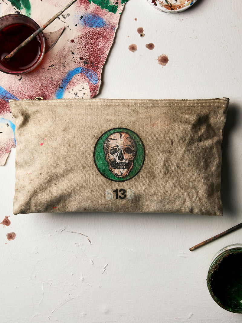vintage painted "best wishes" klein bag
