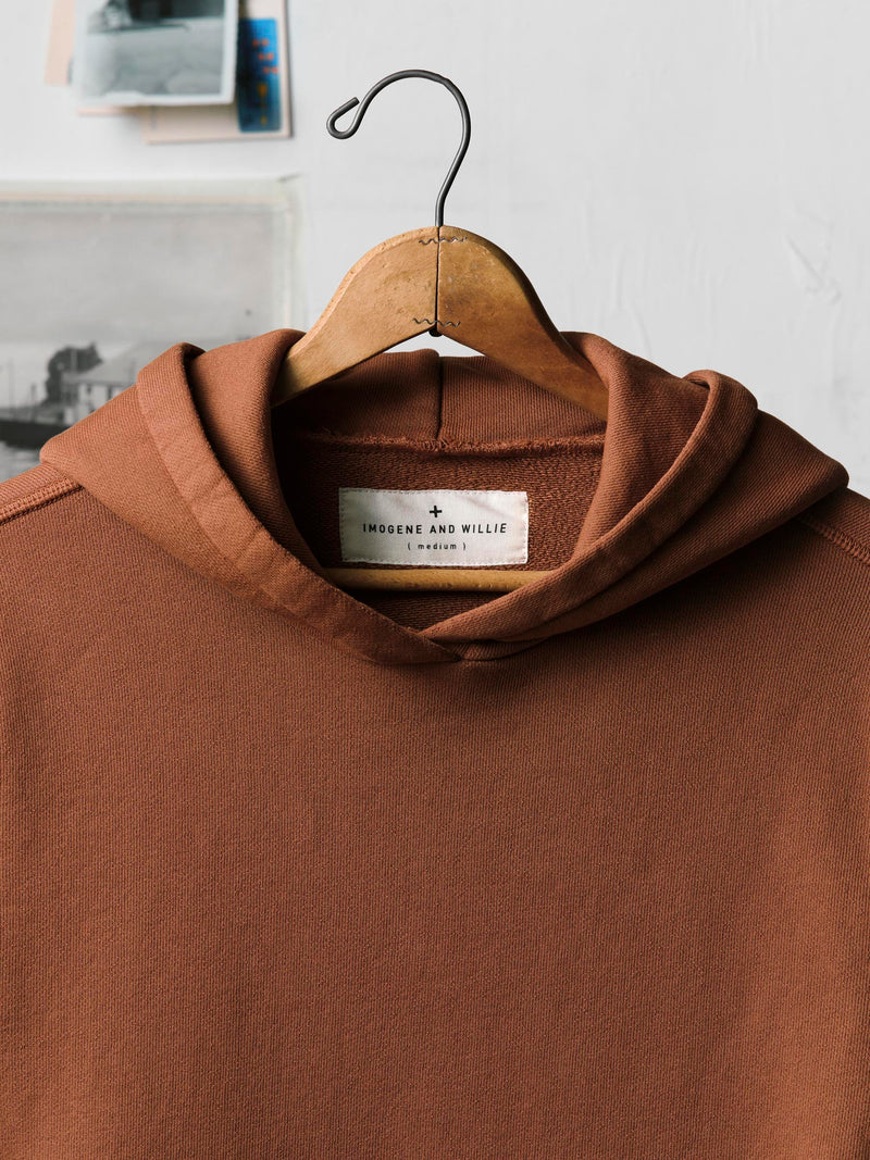 davenport hoodie in brown - Model