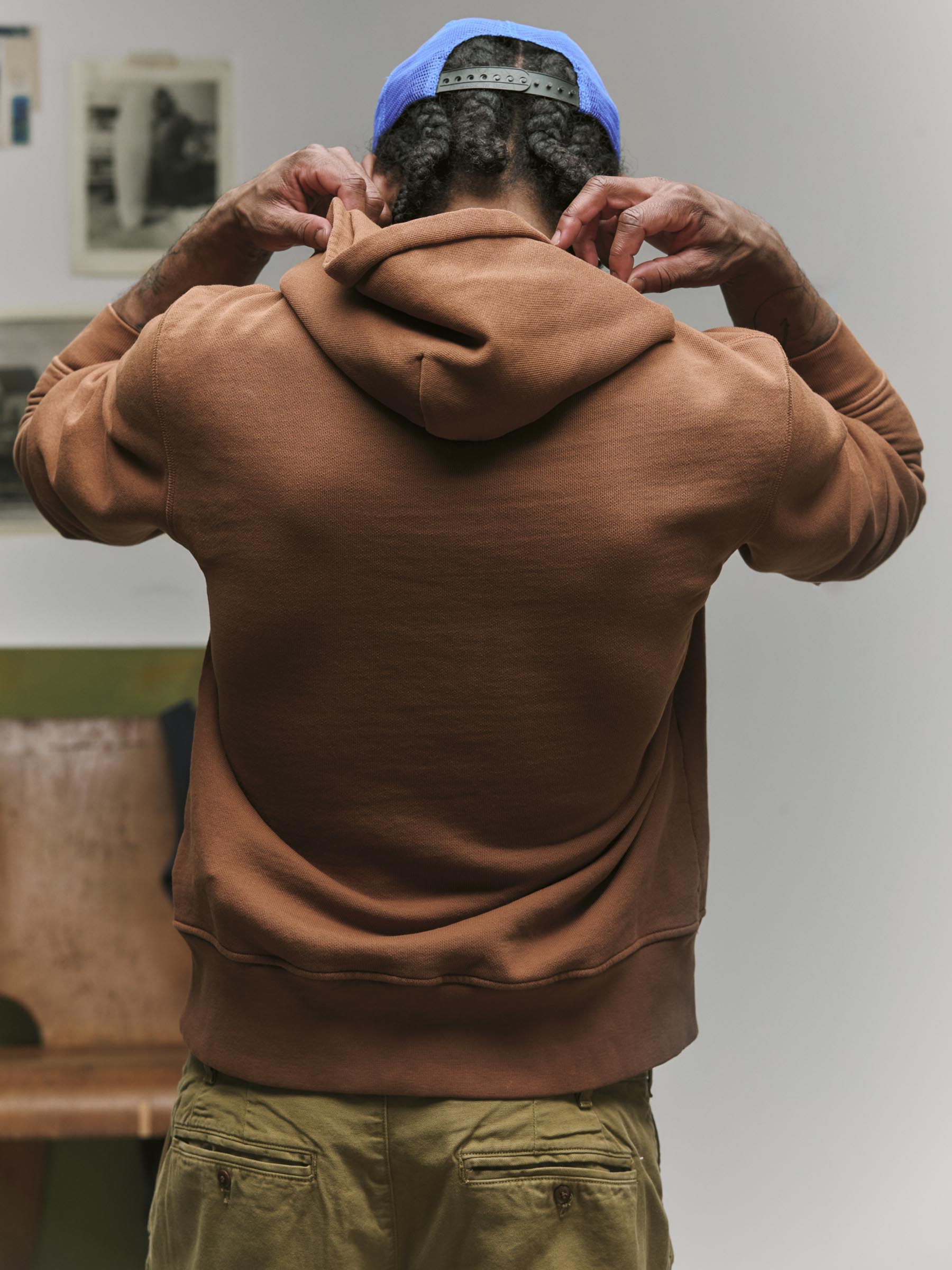 davenport hoodie in brown – imogene + willie