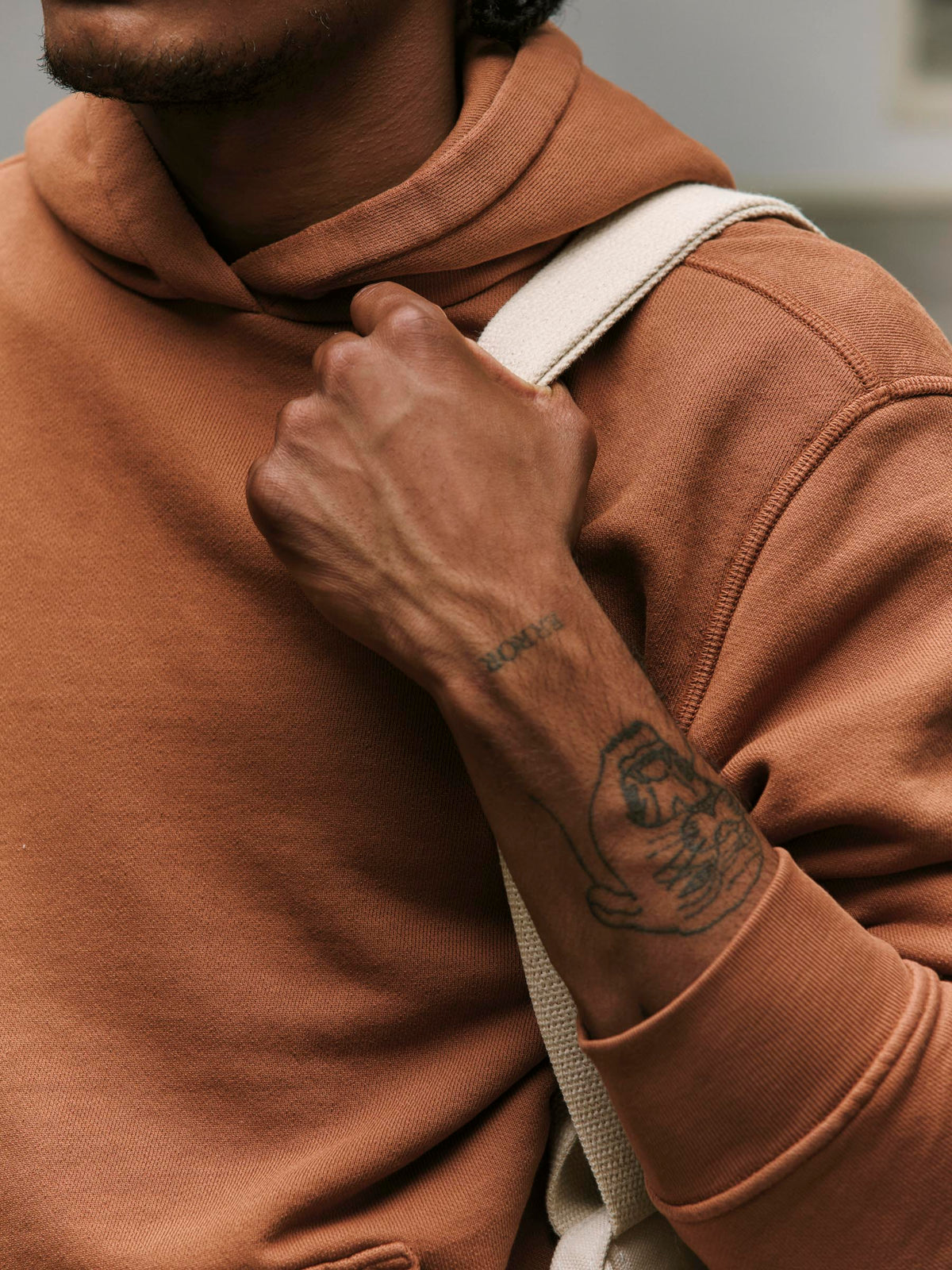 davenport hoodie in brown