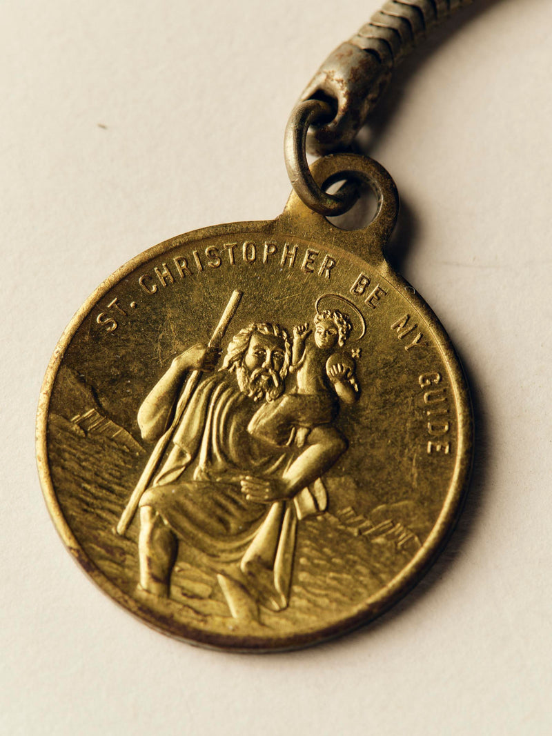 vintage 1950's st. christopher key chain - Model