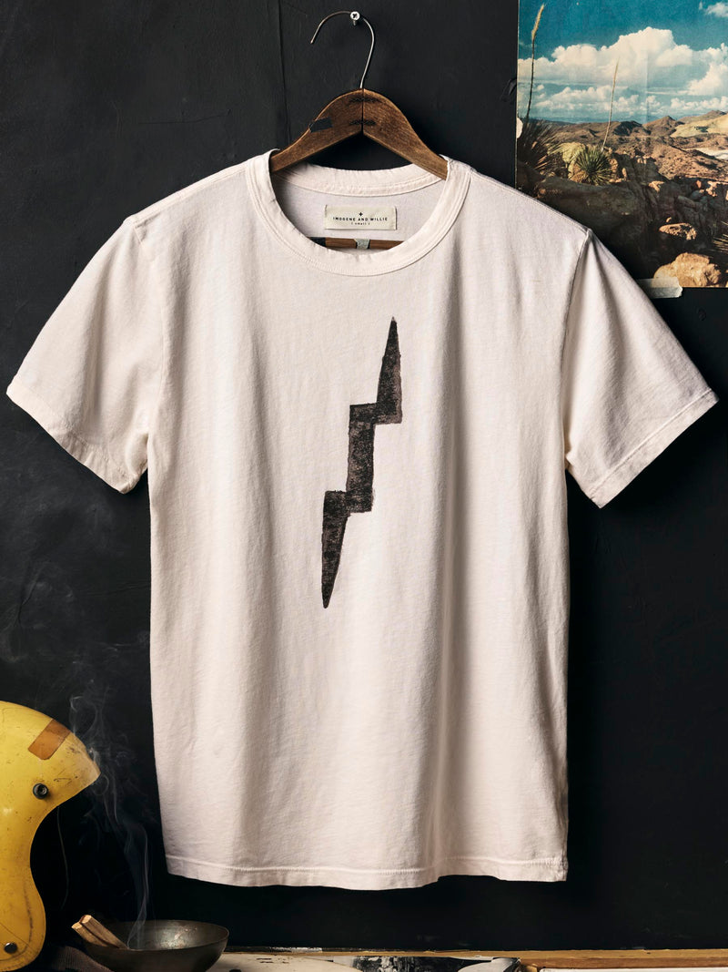 the "bolt" tee in vintage white