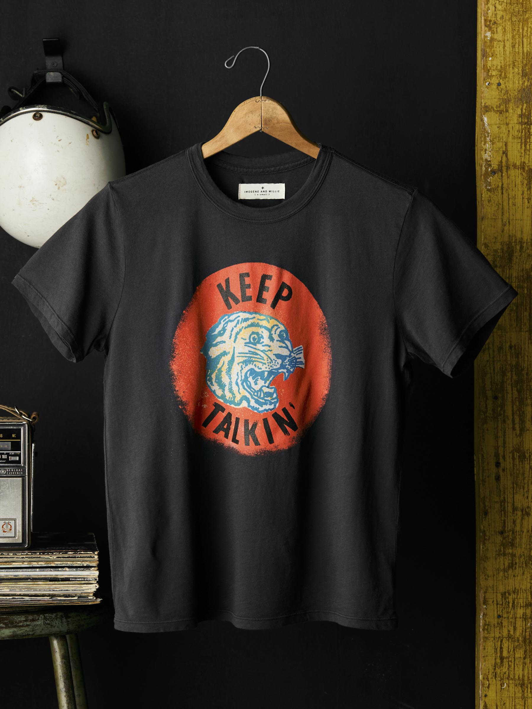 the “keep talkin” tee – imogene + willie