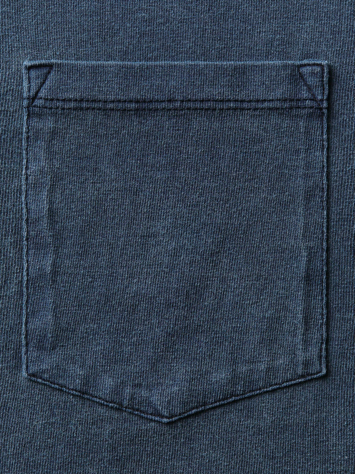 long sleeve pocket tee in faded navy