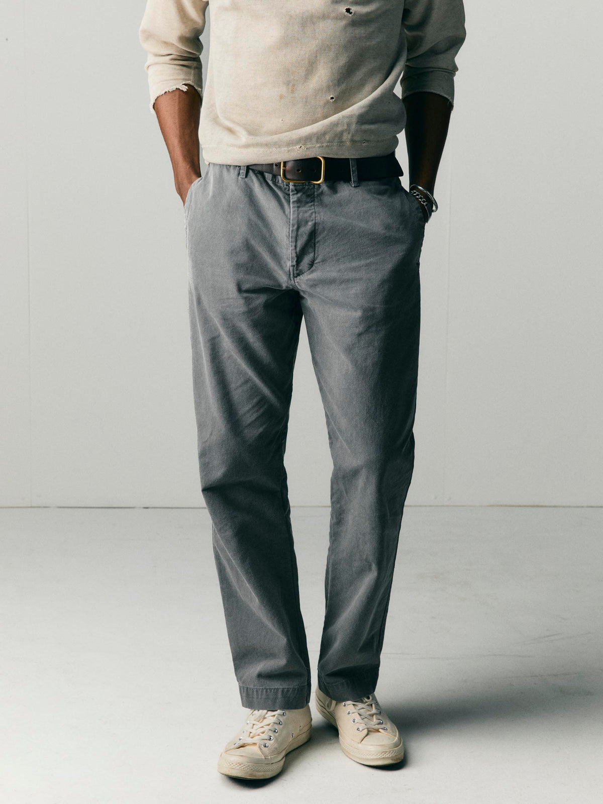 all american chino in faded black