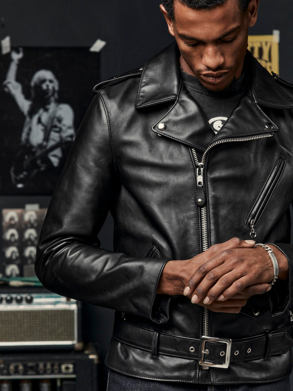 the Gibson x Schott NYC perfecto jacket