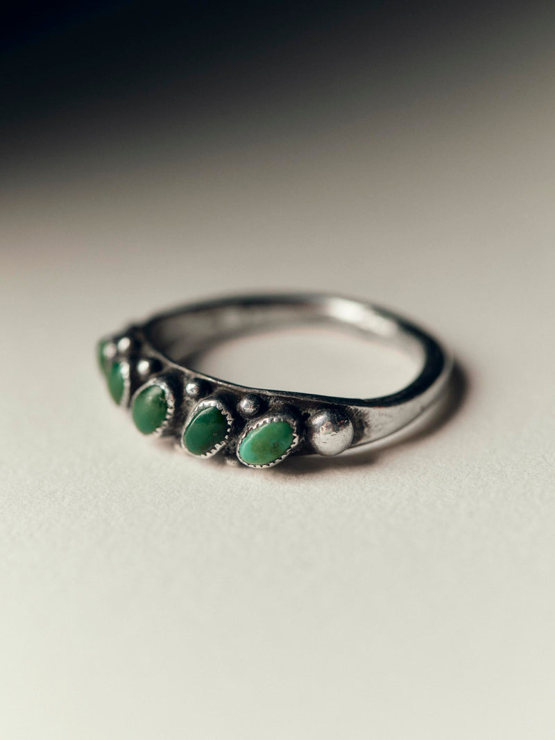 vintage zuni snake eye ring