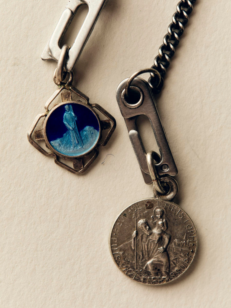 vintage "st. christopher" medal pendant