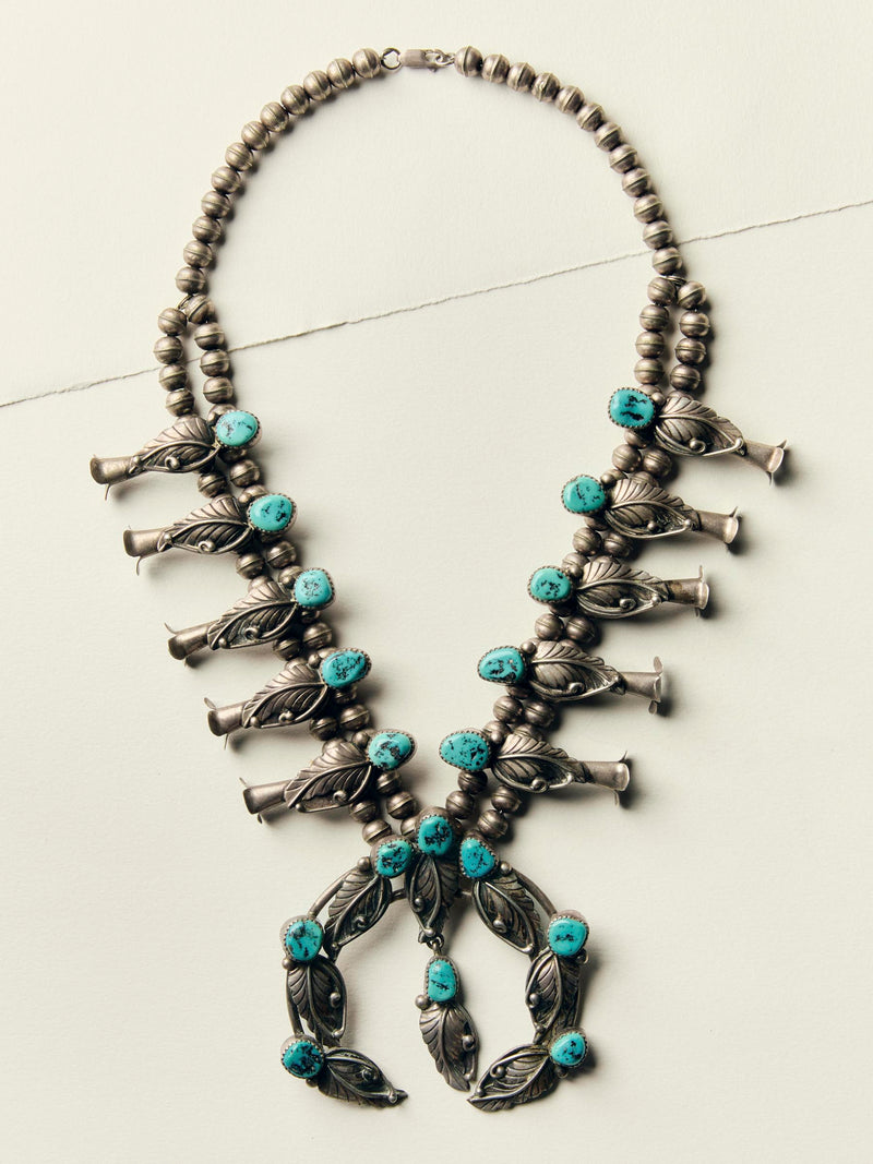 vintage navajo sterling squash blossom