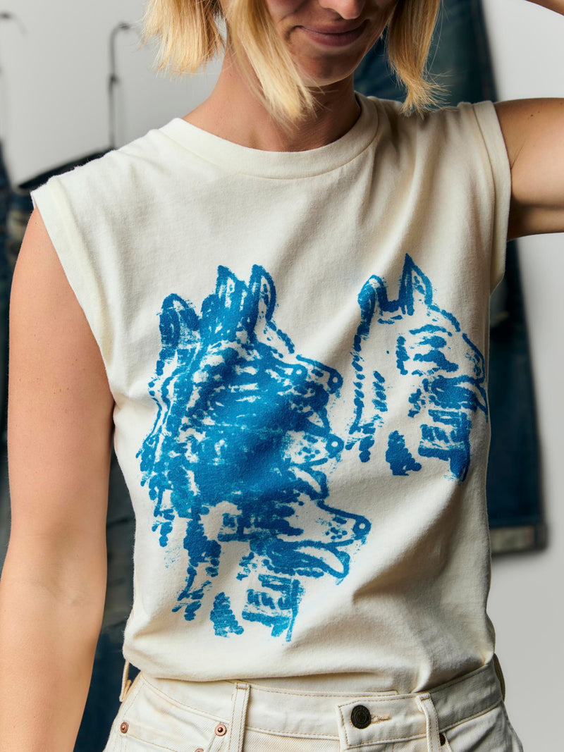 the "coyote" muscle tee