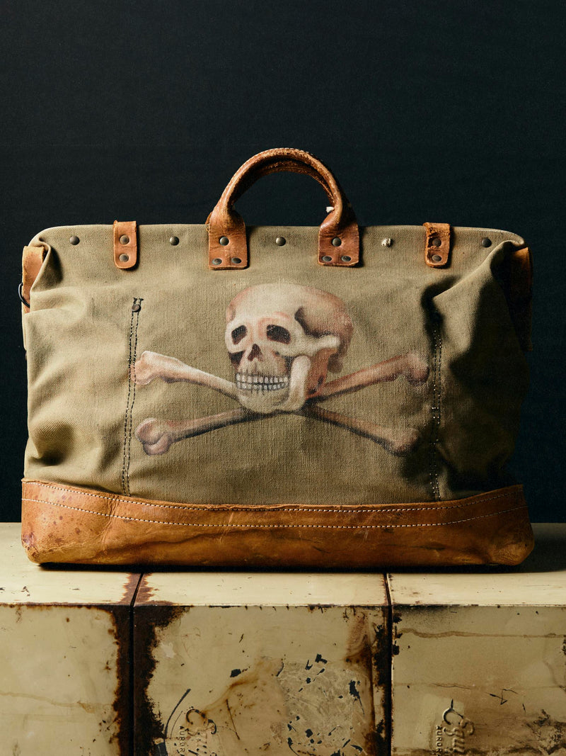 vintage painted "the end" klein bag