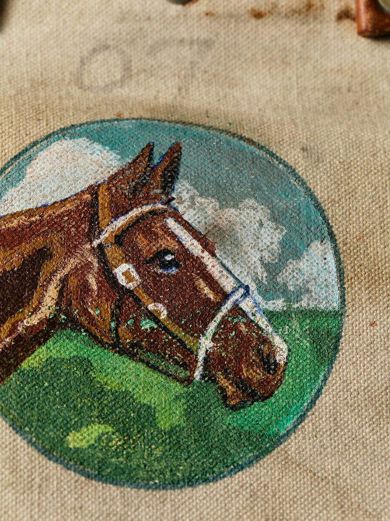 vintage painted "portrait" klein bag - Model