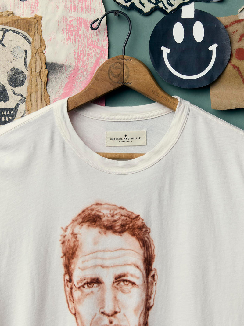hand drawn "newman" tee - Model