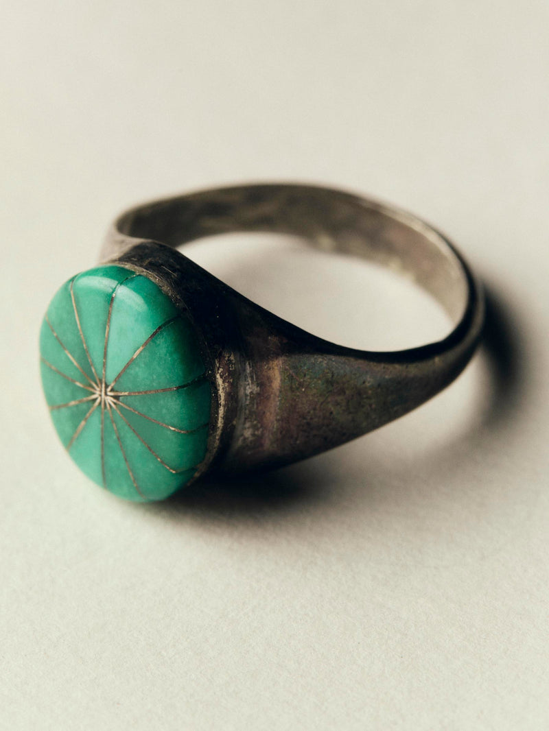 vintage zuni micro inlay ring - Model
