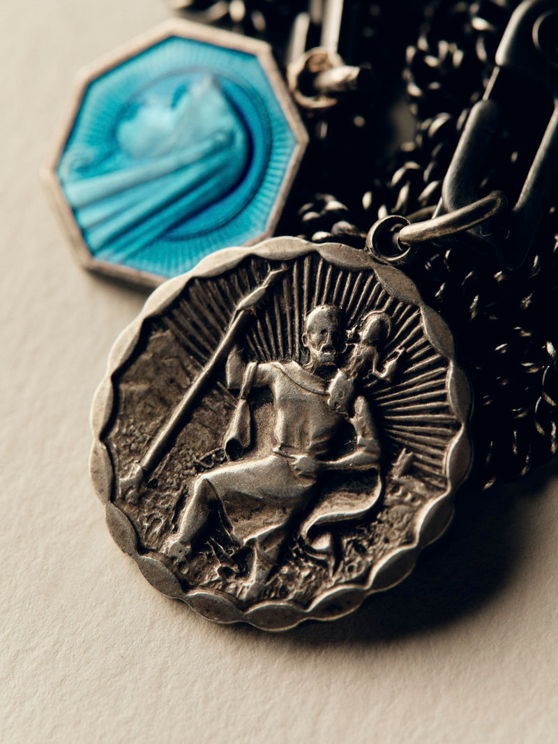 vintage "st. christopher" medal pendant - Model
