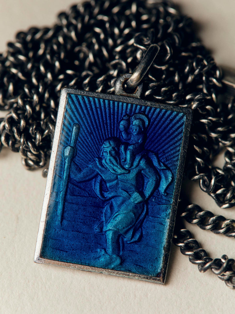 vintage "st. christopher" medal pendant - Model