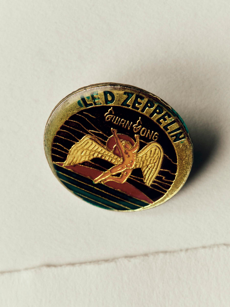 vintage led zeppelin "swan song" pin - Model