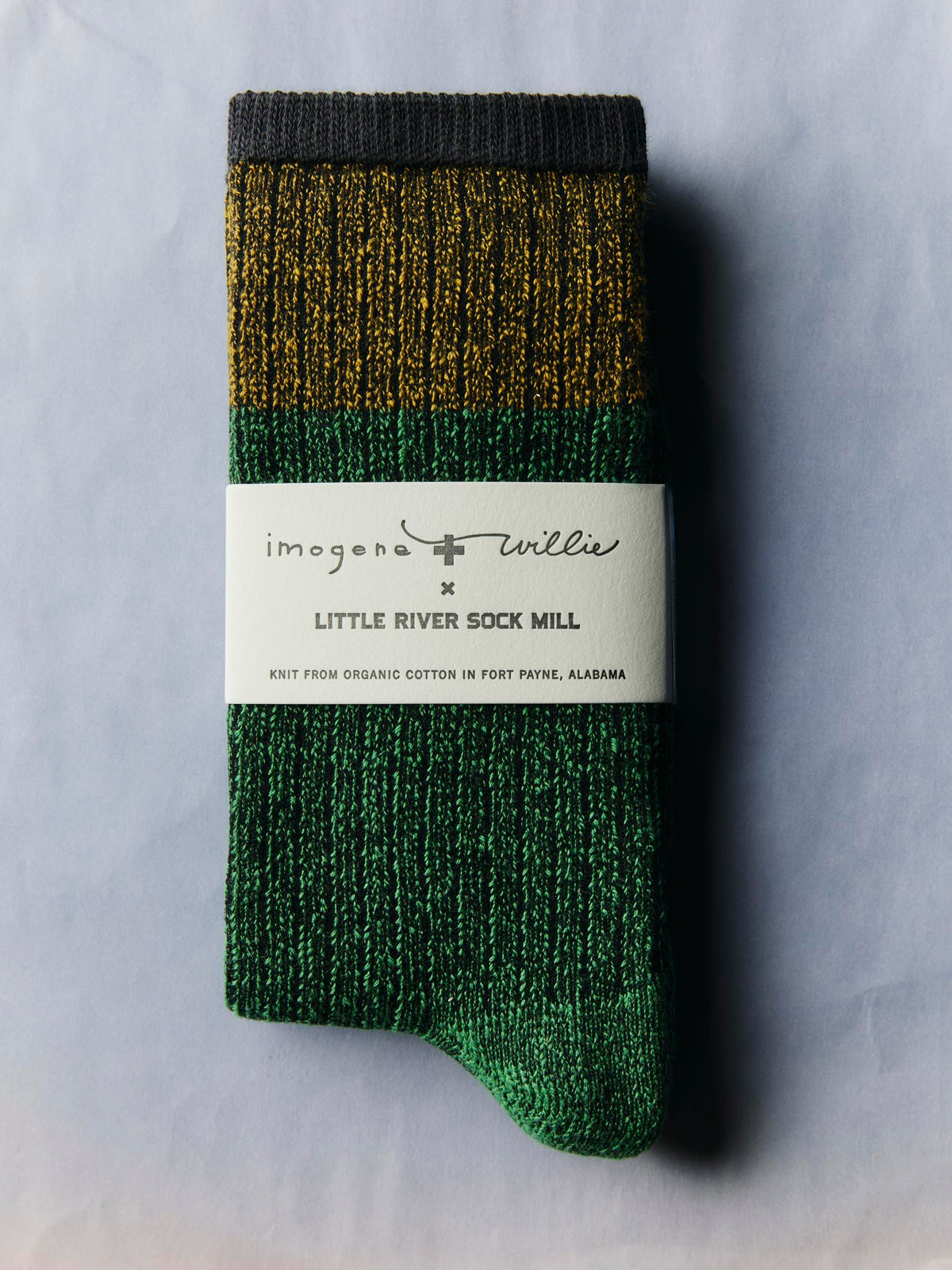 ribbed boot sock in fern