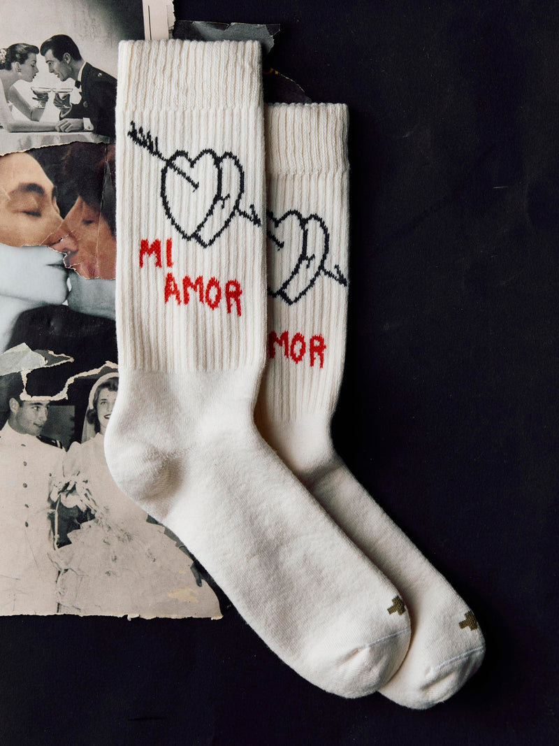 the "mi amor" sock