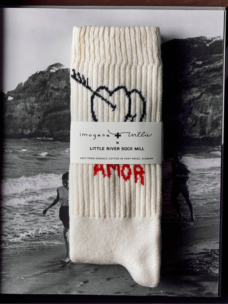 the "mi amor" sock - Model
