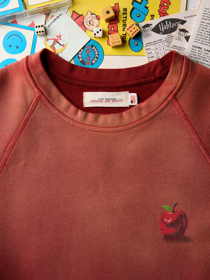 the "forbidden fruit" raglan crew - Model