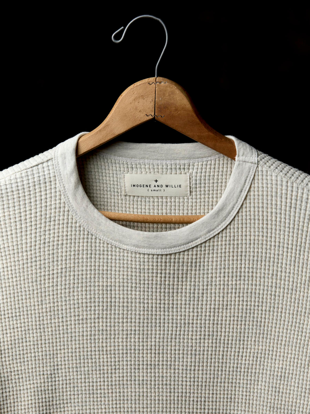 long sleeve thermal crew in ash