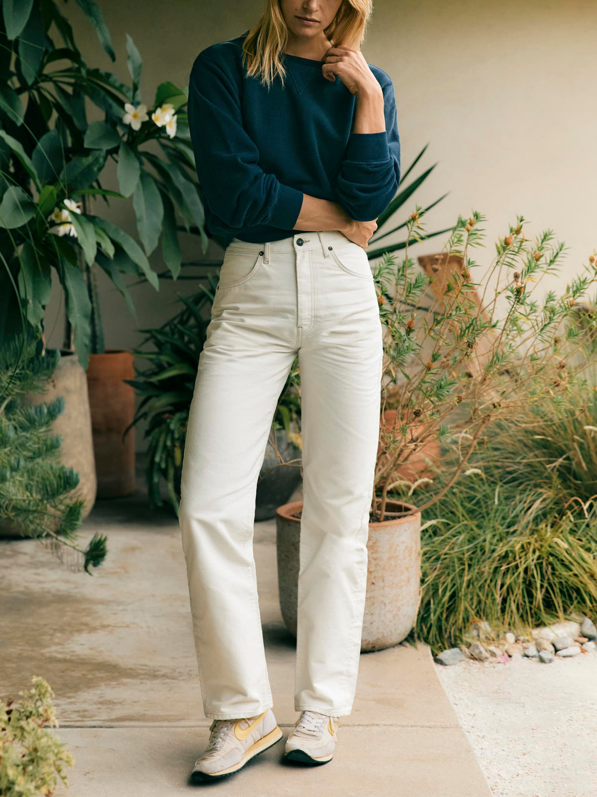 augusta washed white canvas