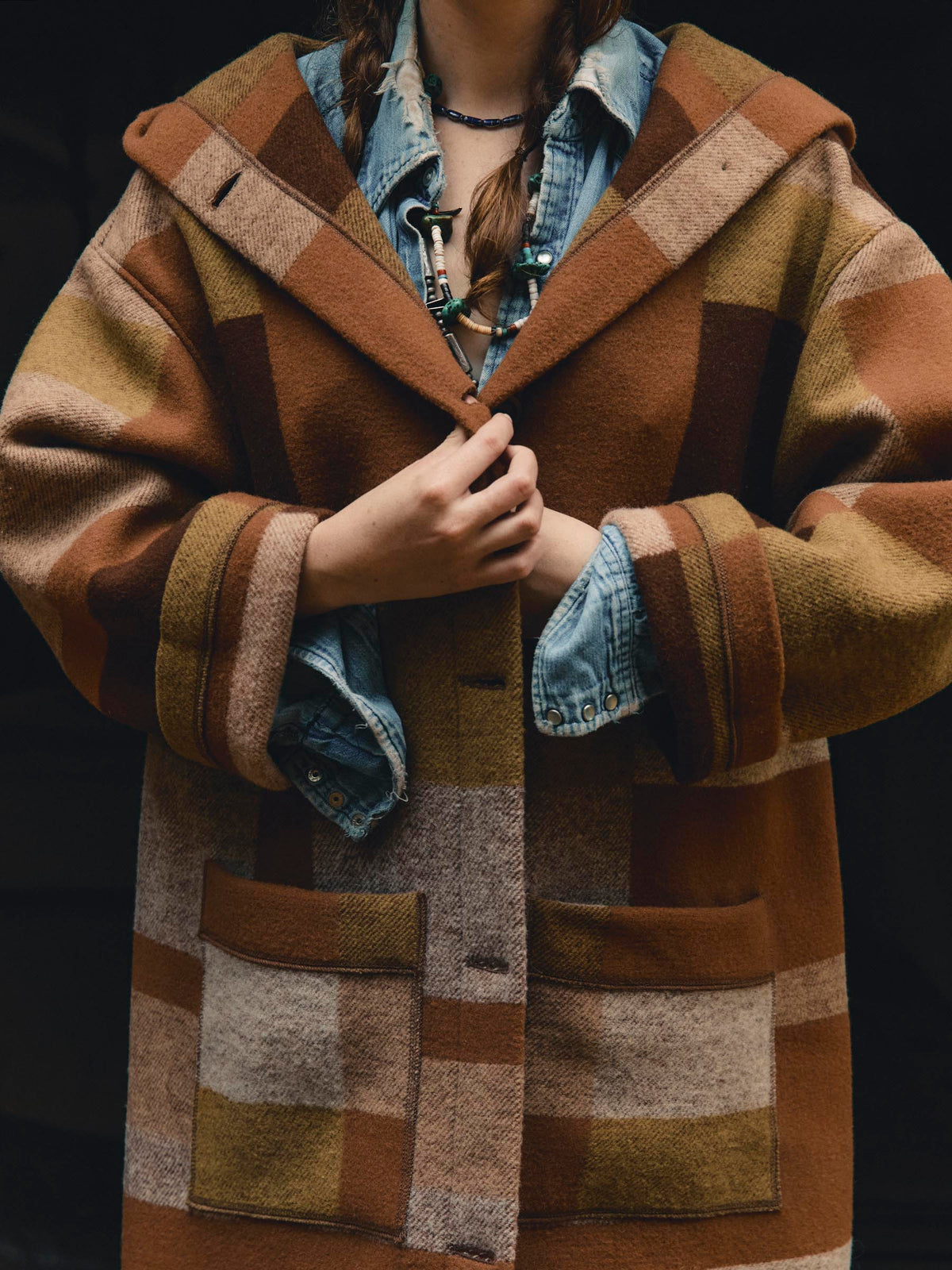 i+w x american woolen blanket coat 02