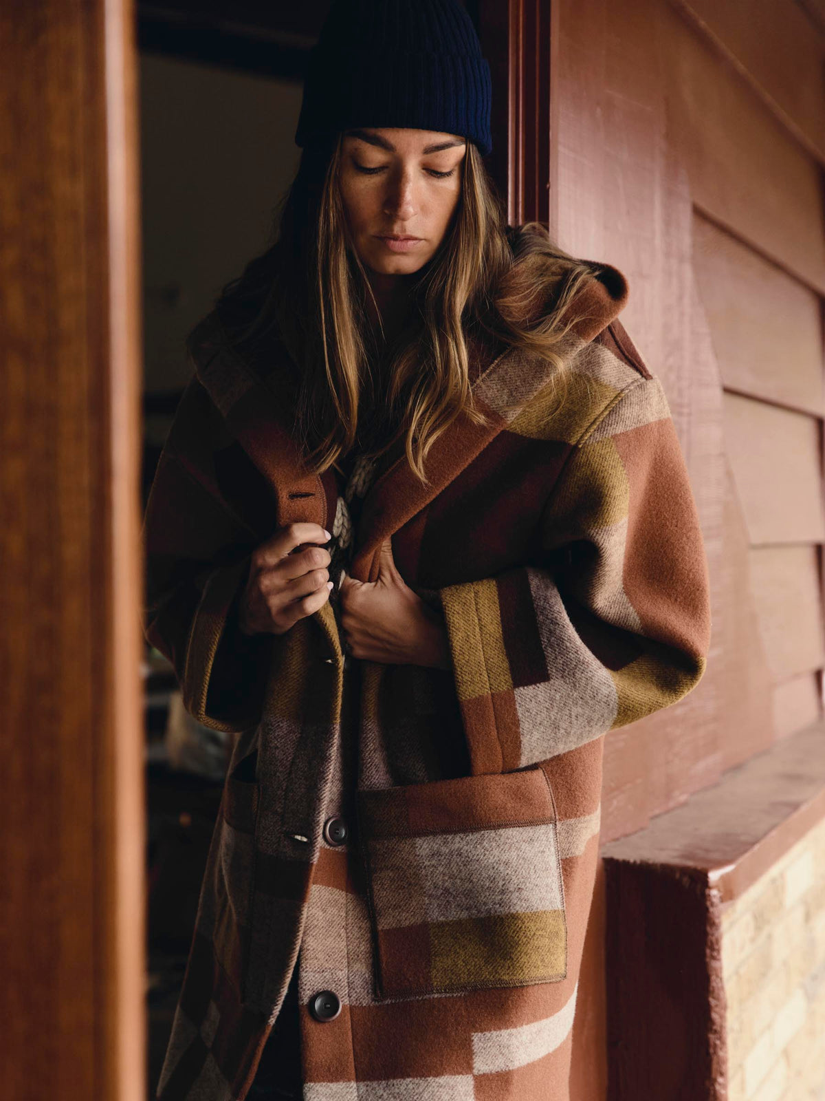 i+w x american woolen blanket coat 02