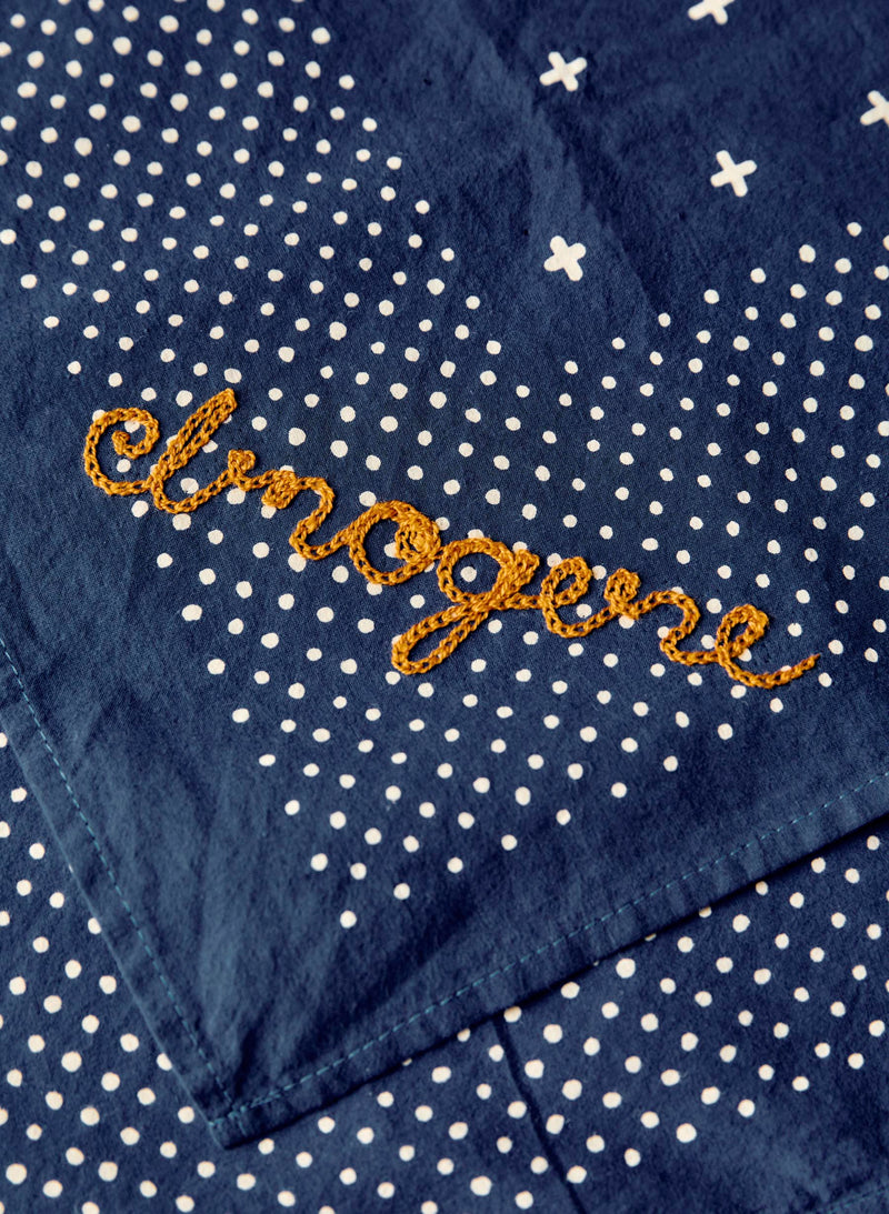 i+w vintage blue bandana - Model