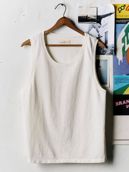 midweight box tank in vintage white – imogene + willie