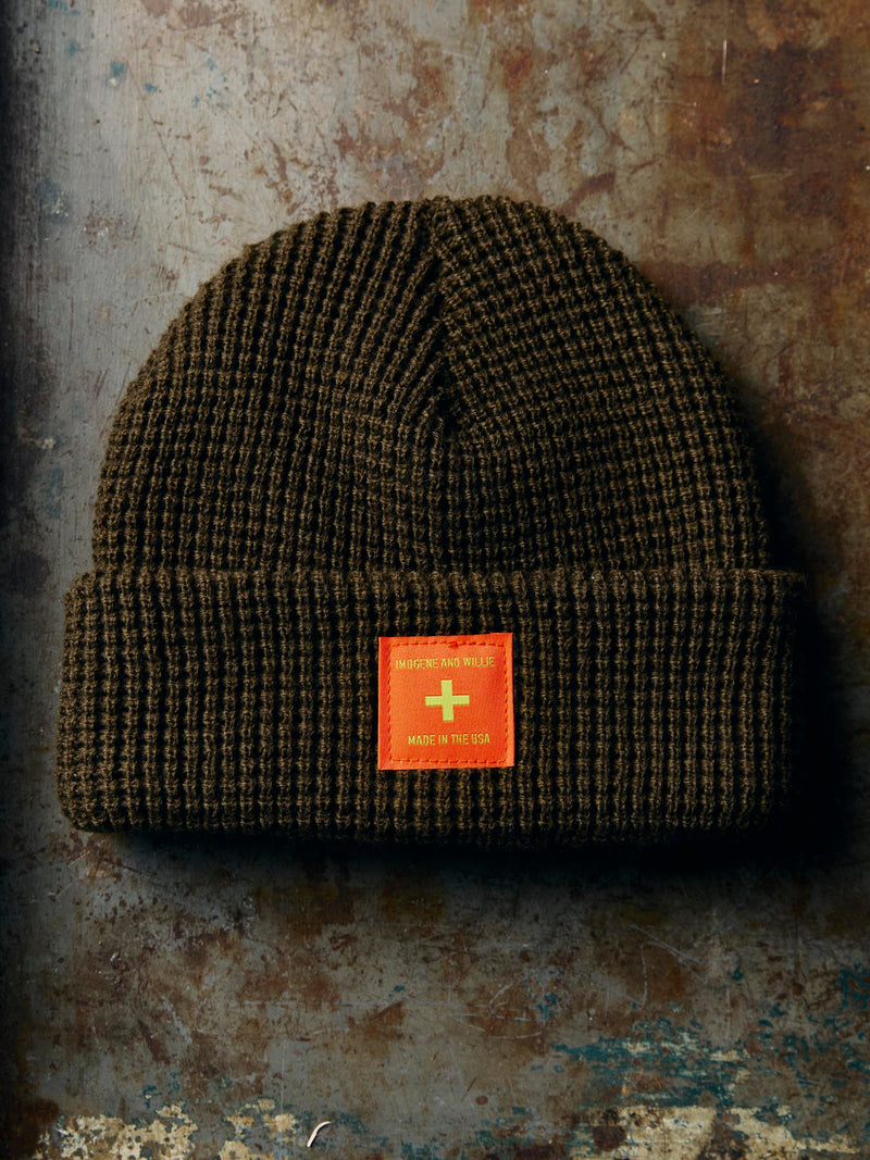 the i+w olive military cap