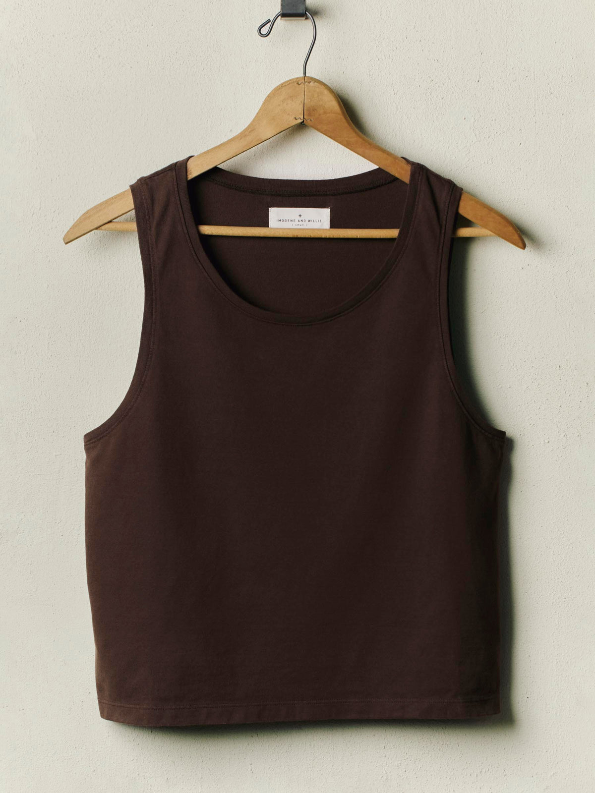midweight box tank in brown