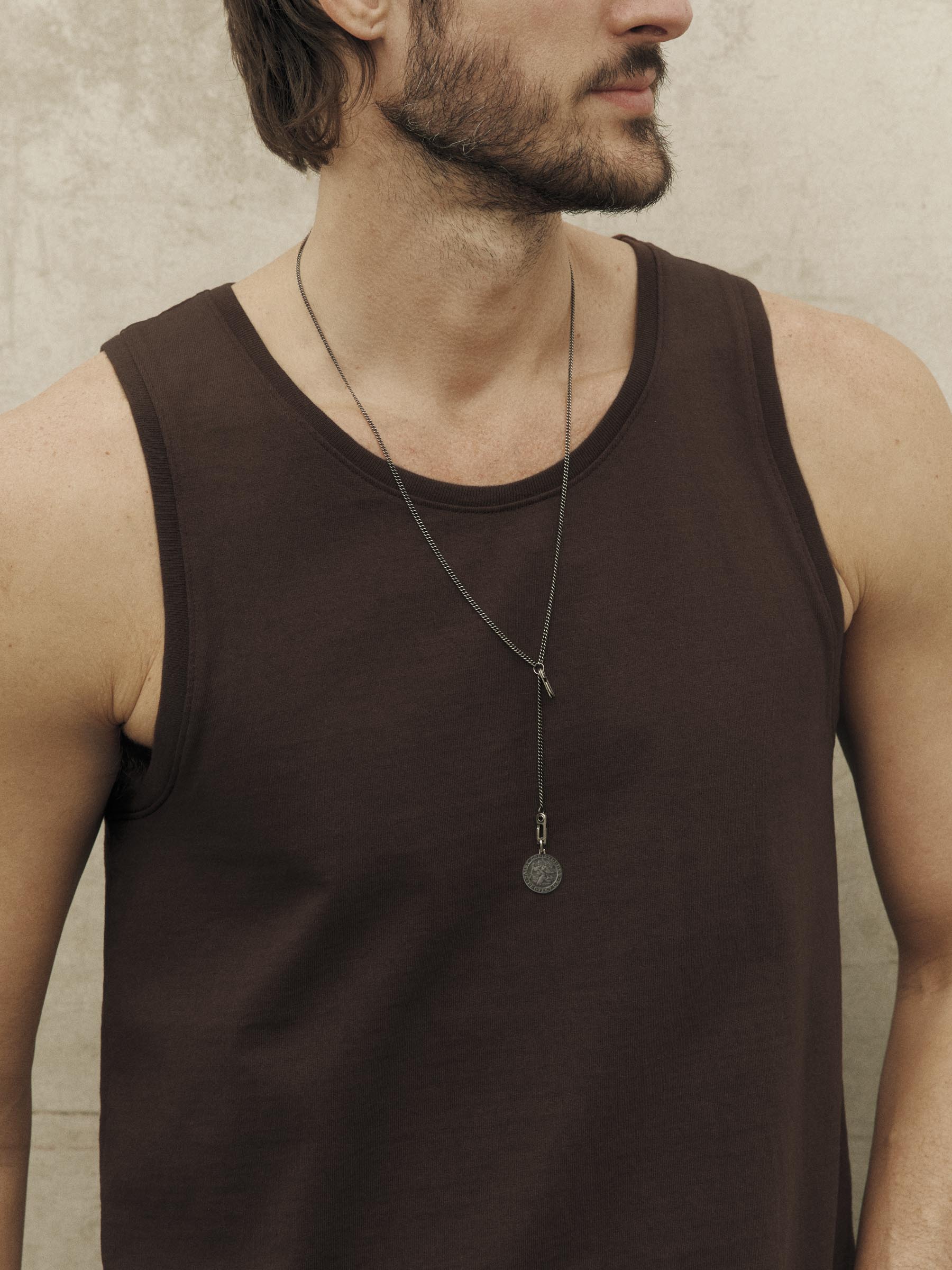 midweight box tank in brown – imogene + willie