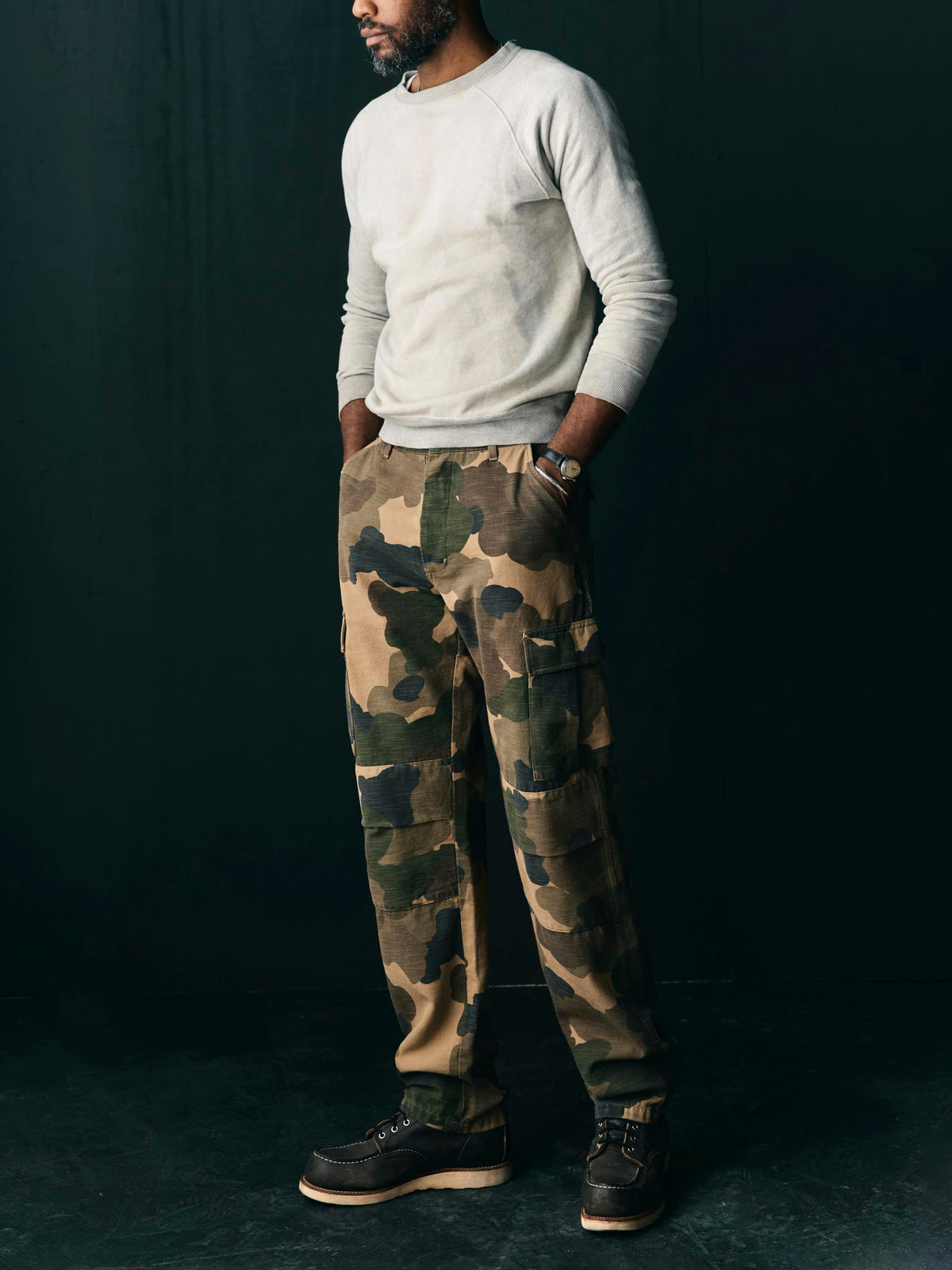 camp pant in painted camo