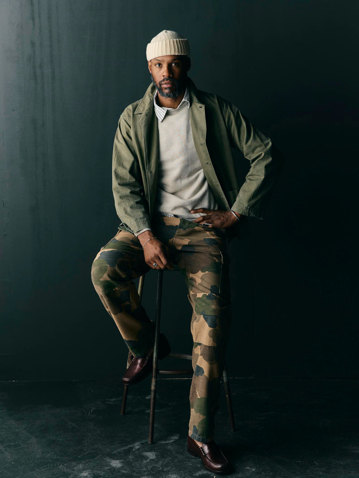 camp pant in painted camo