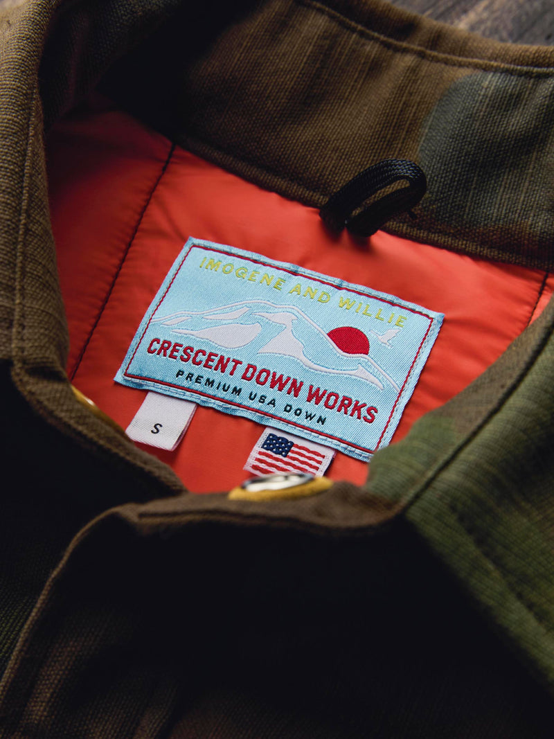 i+w x cdw quilted camo jacket - Model