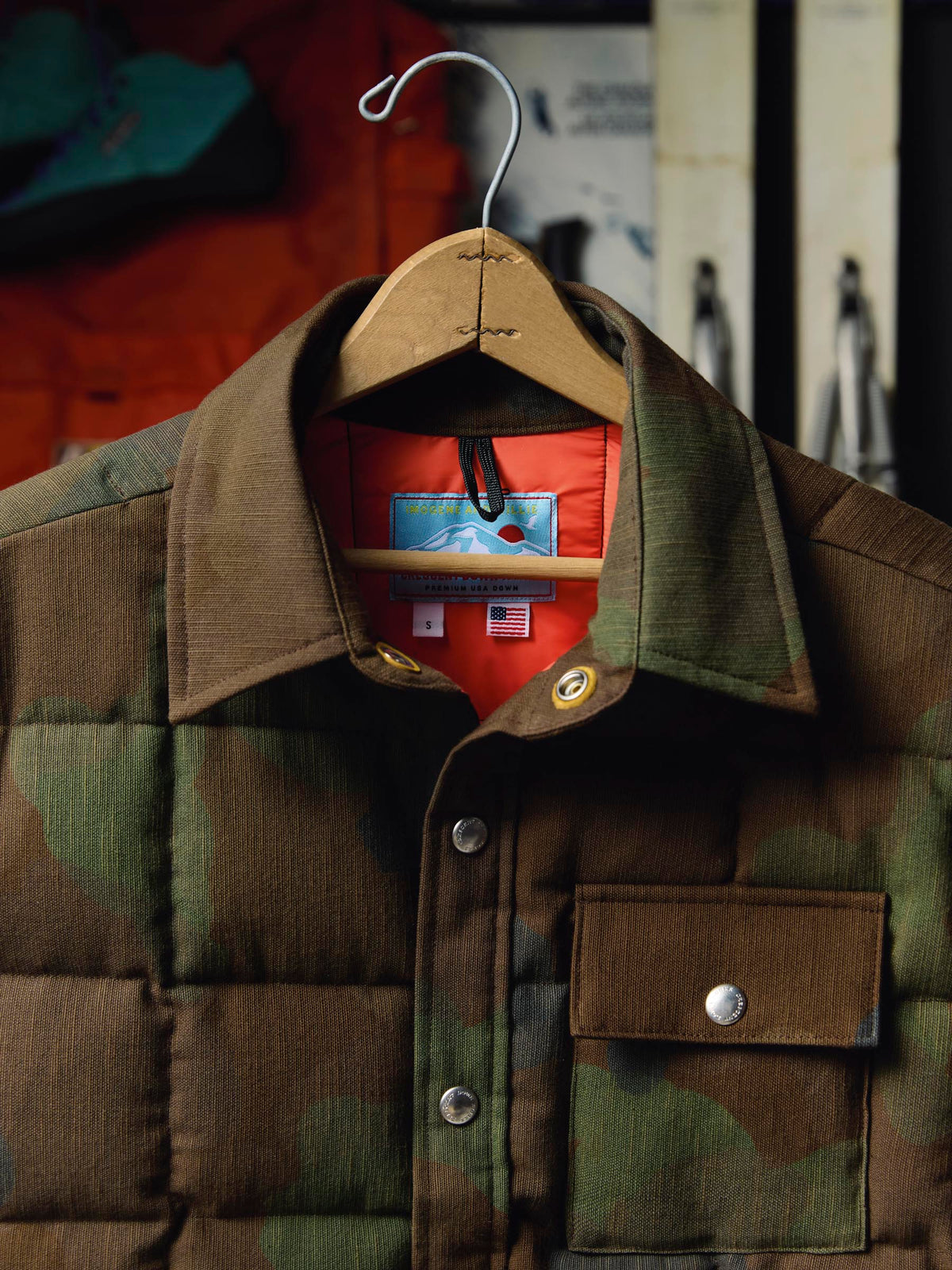 i+w x cdw quilted camo jacket